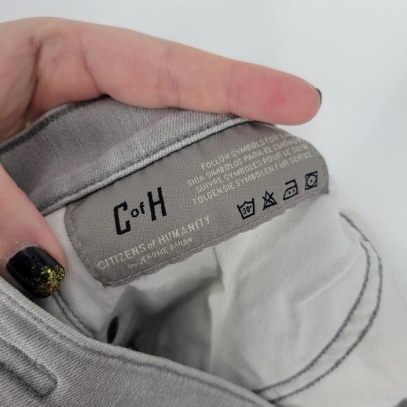 Citizens of Humanity Grey Wash Mid Rise Straight Jeans 29 - Picture 9 of 11